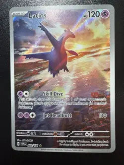 Latios 203/191 Pokemon TCG Scarlet & Violet Surging Sparks Illustration Rare - Image 1