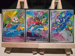 Pokemon First Partner Illustration Collection Series 1 Alolan Starters Promo Set - Image 1