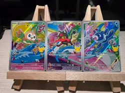 Pokemon First Partner Illustration Collection Series 1 Alolan Starters Promo Set - Image 2