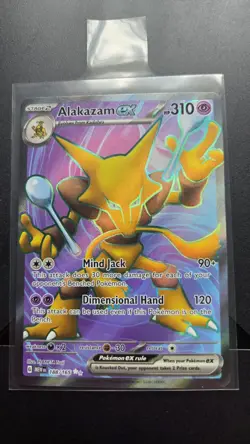 Alakazam ex 188/165 SV: Scarlet & Violet 151 Pokemon TCG Ultra Rare NM - Image 1