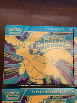 Pokemon Mega Evolution Ascended Heroes Elite Trainer Box Lot of 4 - Image 2