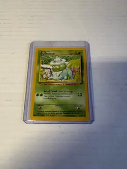 Pokemon TCG Bulbasaur Base Set Regular 44/102 1999 English NM - Image 2