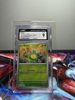 Budew Master Ball Holo Pokemon TCG Prismatic Evolutions 004/131 CGC 9 - Image 1