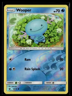 Pokemon TCG Pokemon TCG Dragon Majesty #25/70 Wooper REVERSE HOLO - Image 1