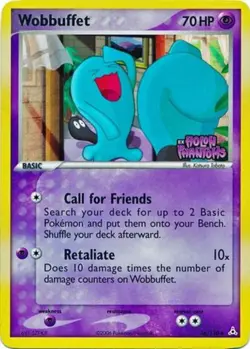 Damaged Wobbuffet - 56/110 - Uncommon - Reverse Holo Pokemon Holon Phantoms - Image 1