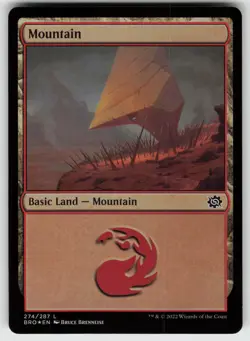 Mountain Foil L The Brothers' War 274 MTG - Image 1