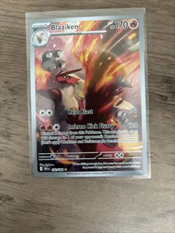 Blaziken Pokemon TCG Sv10: Destined Rivals 192/182 Holo Illustration Rare 170HP - Image 1