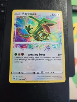 Pokemon TCG Rayquaza 138/185 Swsh04: Vivid Voltage Holo NM/M - Image 1