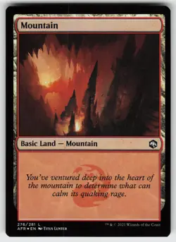Mountain Foil L Adventures in the Forgotten Realms 276 MTG - Image 1