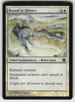 Bound in Silence Foil C Modern Masters 8 MTG - Image 1