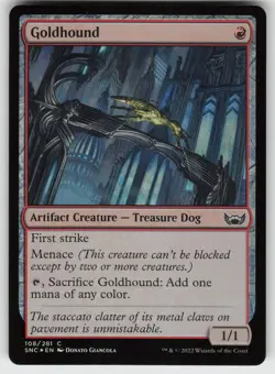 Goldhound Foil C Streets of New Capenna 108 MTG - Image 1