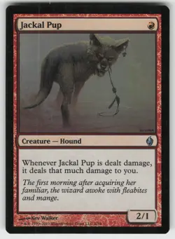 Jackal Pup Foil U Premium Deck Series: Fire and Lightning 2 MTG - Image 1