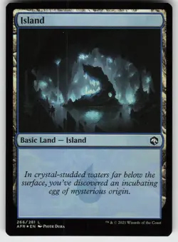 Island Foil L Adventures in the Forgotten Realms 266 MTG - Image 1