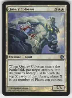Quarry Colossus Foil U Journey Into Nyx 22 MTG - Image 1