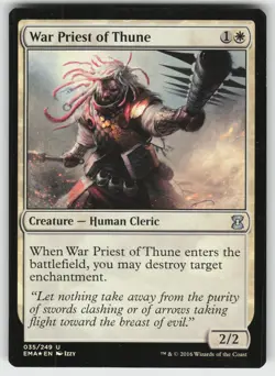 War Priest of Thune Foil U Eternal Masters 35 MTG - Image 1