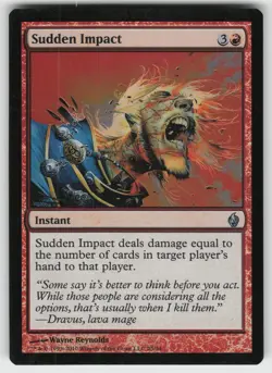 Sudden Impact Foil U Premium Deck Series: Fire and Lightning 25 MTG - Image 1