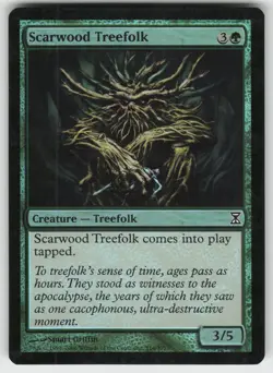 Scarwood Treefolk Foil C Time Spiral 214 MTG - Image 1