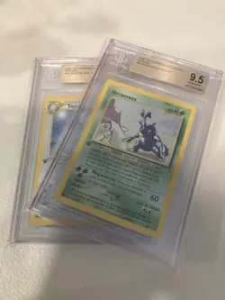 2x SPANISH Neo Genesis BGS 9.5 Holo 1st Edition Pokemon Cards - Image 3