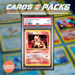 Carte Pokemon Magmar 36/102 Set de Base Edition 1 PSA 9 MINT 🇫🇷 - Image 1