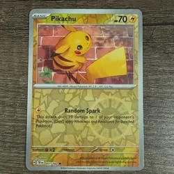 Pikachu 051/162 Common Reverse Holo SV05 Temporal Forces Pokemon TCG NM/M - Image 1