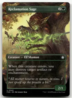 Reclamation Sage (Borderless) #340 (NM) Foundations FDN Magic MTG - Image 1