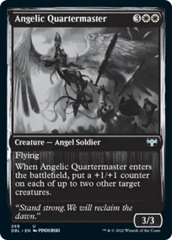 Angelic Quartermaster Silver Screen FOIL Innistrad Crimson Vow NM - Image 1