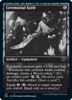 Ceremonial Knife (Silver Screen) FOIL Innistrad: Double Feature - Crimson Vow NM - Image 1