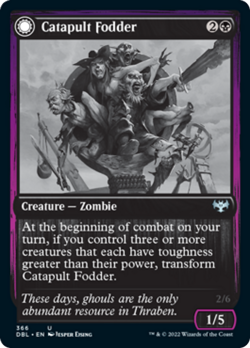 Catapult Fodder / Catapult Captain Silver Screen FOIL Innistrad Crimson Vow NM - Image 1