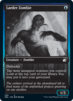 Larder Zombie (Silver Screen) FOIL Innistrad: Double Feature - Midnight Hunt NM - Image 1