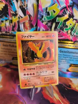 Pokemon Karte Card Lavados Moltres Mysterious Of Fossil Holo Wotc japanese Good- - Image 1