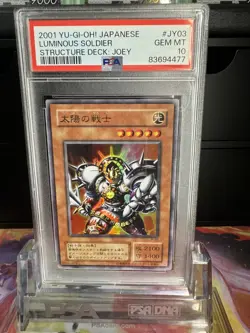 Yugioh Luminous Soldier PSA 10 Japanese JY-03 - Image 1