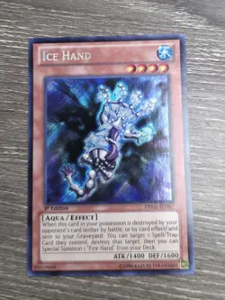 Yugioh Tcg Ice Hand DRLG-EN047 Secret Rare 1st Ed NM - Image 1