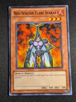 Yu-Gi-Oh! Neo-Spacian Flare Scarab LCGX-EN018 Unlimited Edition Common NM - Image 1