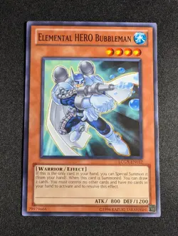 Yugioh - Elemental HERO Bubbleman LCGX-EN012 Unlimited Common NM - Image 1