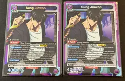 x2 Solo Leveling Union Arena Sung Jinwoo (SR) UE17BT / SLG-1-021 NM-M Holo Foil - Image 1