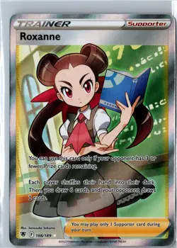 Pokemon Card - Roxanne Ultra Rare Full Art Holo Trainer 188/189 Astral Radiance - Image 1