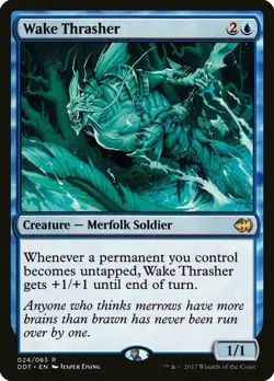 Wake Thrasher Merfolk vs. Goblins NM Blue Rare MAGIC GATHERING CARD ABUGames - Image 1