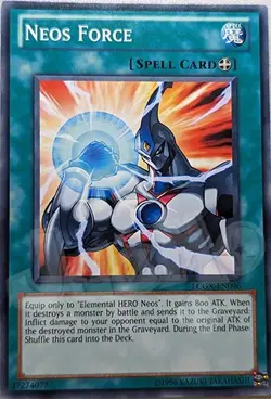 Yugioh - Neos Force - NM - Plus Free Holographic Card - Image 1