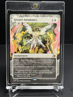Greater Auramancy NM Regular MTG Enchanting Tales Wilds of Eldraine WOT Unplayed - Image 1