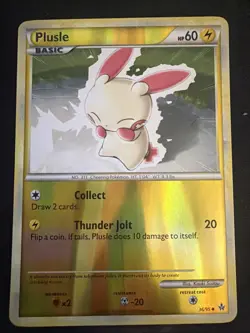 Pokemon TCG Plusle Reverse Holo Card 36/95 Uncommon NM - Image 1