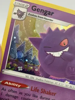 Pokemon Gengar SWSH052 SWSH: Sword & Shield Black Star Promo Cards Holo NM - Image 5
