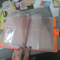 Rare Vintage 1999 Authentic Orange Squirtle Pokemon 4-Pocket Card Binder Album - Image 4
