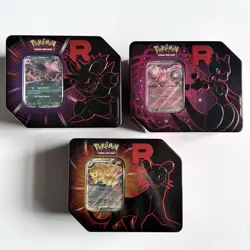 Pokemon TCG: Team Rocket Tin Sealed- Full Art Set (15 Packs) - Image 1