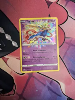Zacian 082/185 Vivid Voltage Amazing Rare Pokemon Card NM - Image 1
