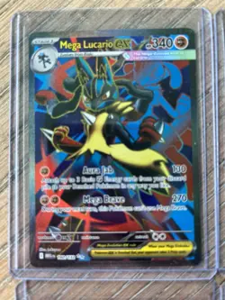 Pokemon EX Holo Card Lot Meowth EX, Espurr, Probopass, Mega Lucario EX, Mega Ab… - Image 2