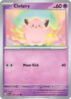 Clefairy 074/217 ME Ascended Heroes Common Pokemon Card - Image 1