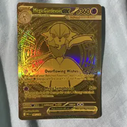 Pokemon Mega Evolution Mega Gardevoir ex 187/132 Mega Hyper Rare Gold Card - Image 1