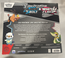 NEW Pokemon TCG Black Bolt White Flare Unova Poster Collection Scarlet & Violet - Image 2