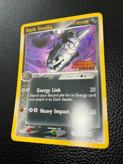 Pokemon TCG Dark Steelix 10/109 EX Team Rocket Returns Holo Rare 110 HP Card - Image 2
