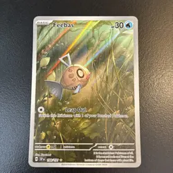 Pokemon TCG Feebas Illustration Rare Card Surging Sparks 198/191 - Image 1
